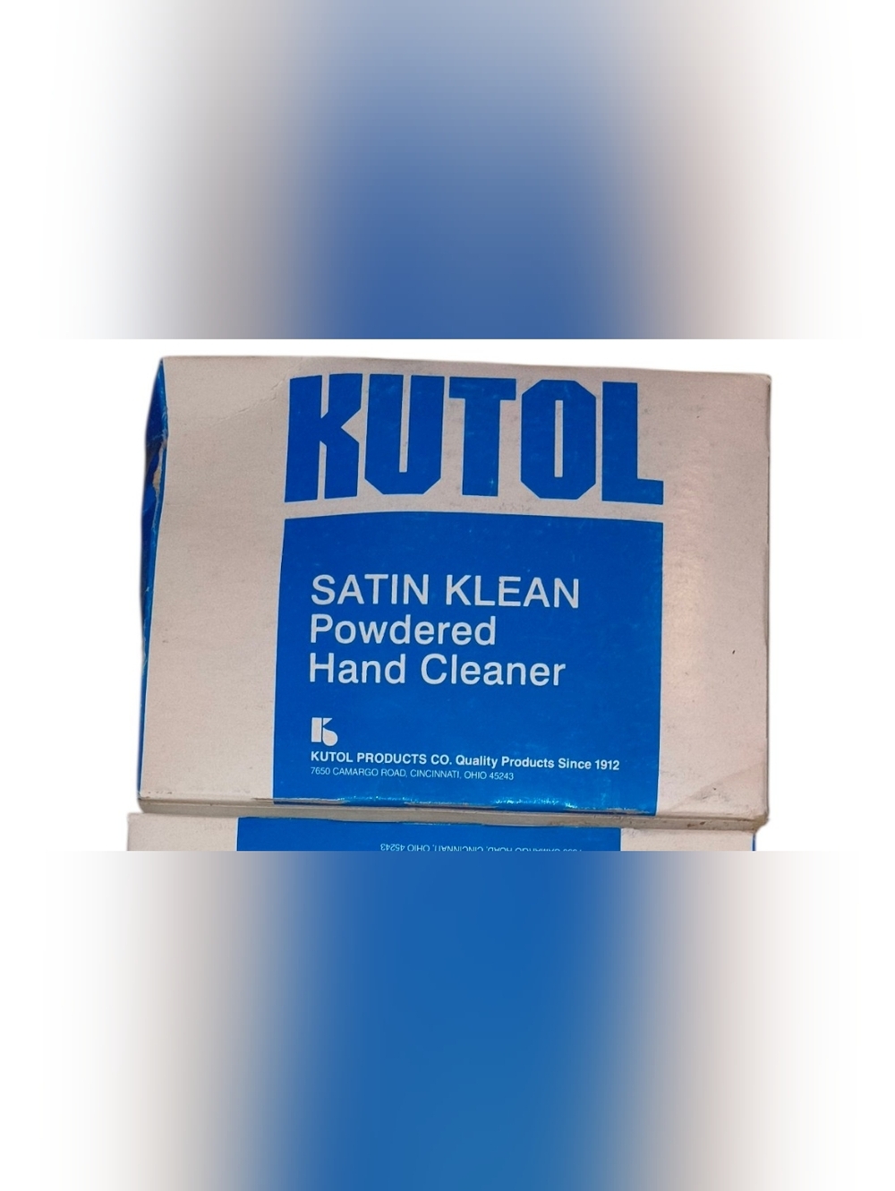 KUTOL Satin Klean Powdered Hand Cleaner - Blue & White Boxes